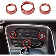 Voodonala for Challenger Radio AC Knobs Air Conditioner Switch Button for 2015-2019 Dodge Challenger Charger Chrysler 300, Al
