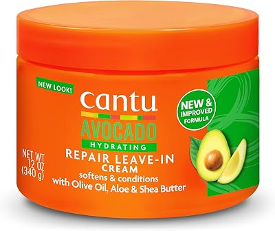 Cantu Avocado Leave-In Conditioning Repair Cream 340g Hydrates Strengthens Curls