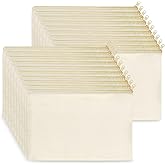 Koolmox Bulk Cosmetic Bags, 20pcs Multipurpose Makeup Bags with Zipper, Canvas Pencil Bag, Bulk Plain Beige Canvas Pouch for Travel Storage Toiletry Organize Pouch Women DIY Craft Bag Gift