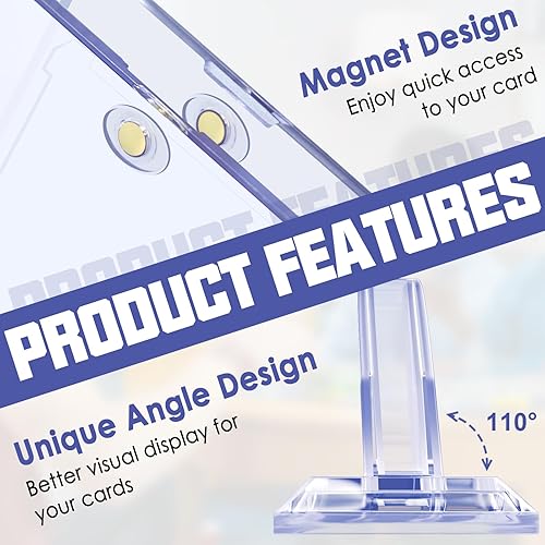 Homthy 4ct Magnetic Card Holders for Trading Cards, 35pt Acrylic Baseball Card Holders with 4 Card Stands Card Protector Hard Plastic Fit for YuGiOh, MTG and Sport Cards (4) in Kenya | Homthy 4ct Magnetic Card Holders for Trading Cards, 35pt Acrylic Baseball Card Holders with 4 Card Stands Card Protector Hard Plastic Fit for YuGiOh, MTG and Sport Cards (4) in Kenya |