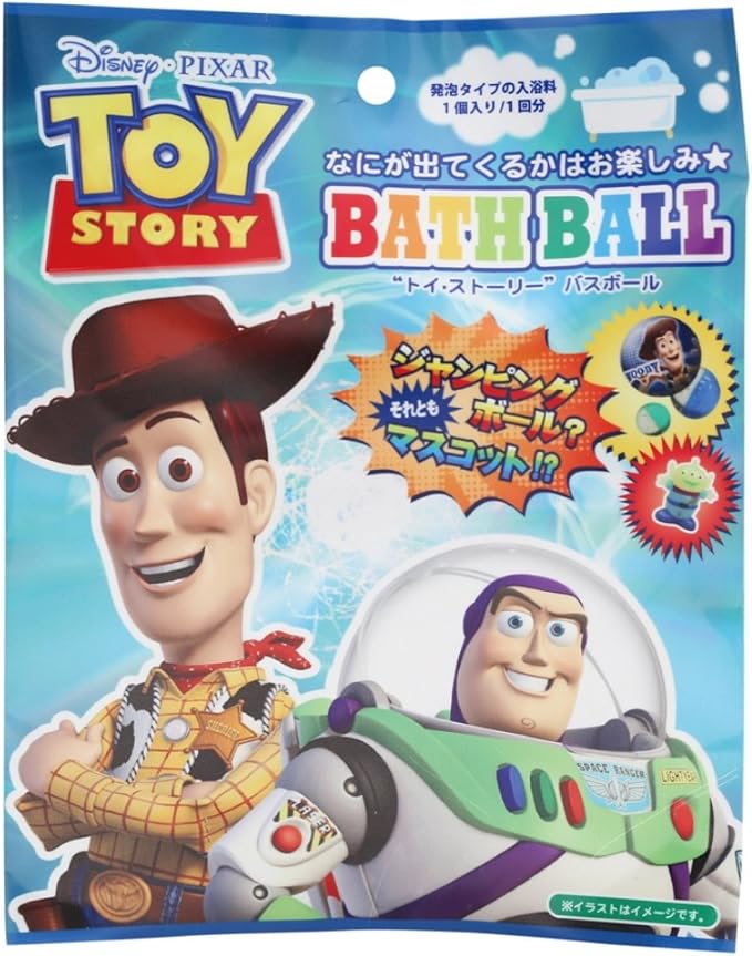 Amazon ディズニー 入浴剤 トイストーリーバスボール おまけ付き Dip 80 01 ノルコーポレーション 泡入浴剤 通販