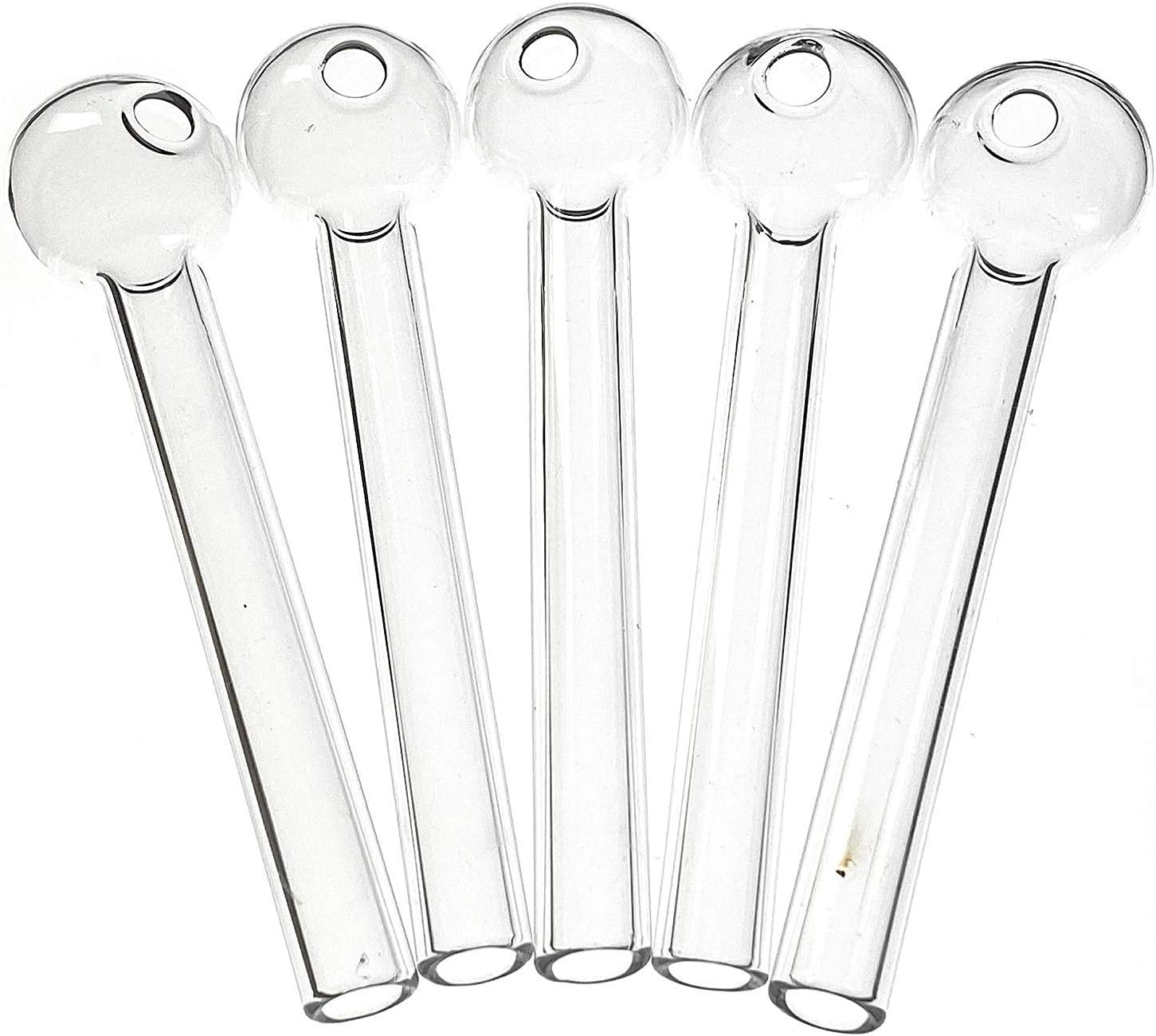 XcaAC 4.7 Inch Long Burners, Glass Tubes 2 mm ID Thich Wall (8PCS)