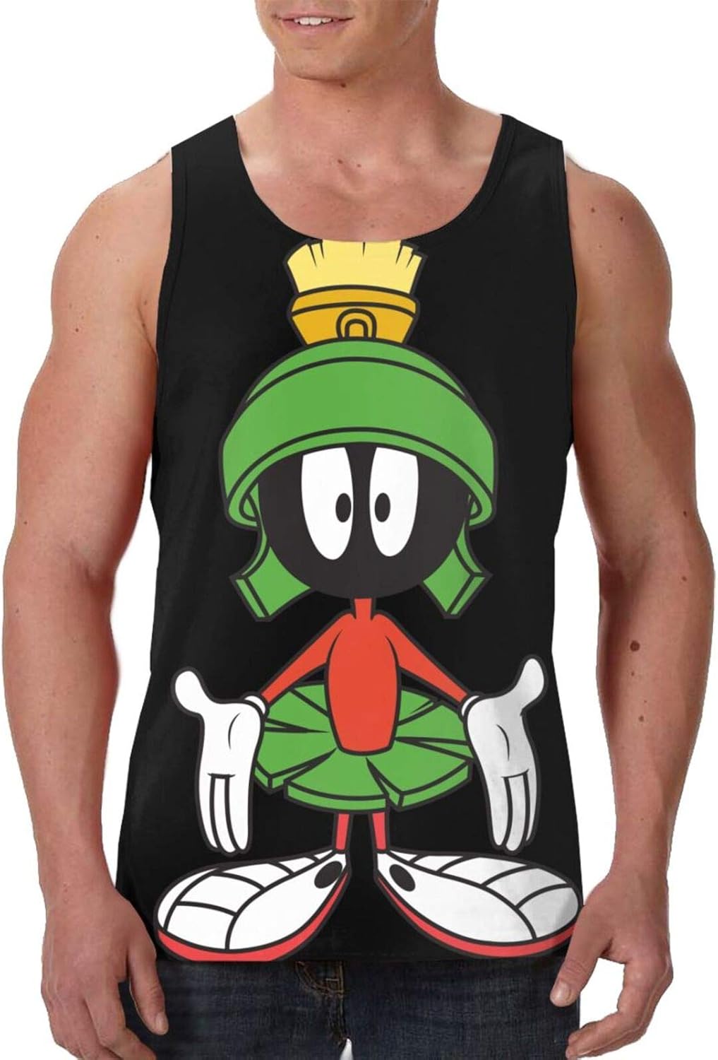 Marvin The Martian Men's Basic Tank Tops Soft Fitted