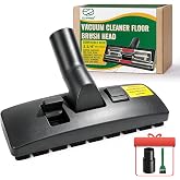 EZ SPARES 1-1/4" Vacuum Brush for Hardwood &amp; Carpet | Universal 2-in-1 flip head. Fits Hoover, Eureka, Rainbow, Shop Vac, Bissell, Kenmore &amp; most brands via included adapter.