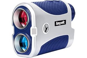 Anyork Golf Laser Rangefinder,Rechargeable Battery with Type-C Cable,6X Magnification Hunting Range Finder with Slope and Target-Lock Vibration Function