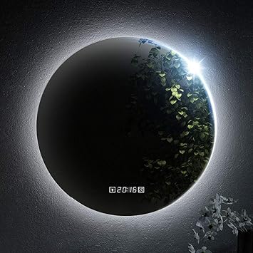 Espejo De Baño Inteligente Montado En La Pared, Espejo Con Luz LED Con