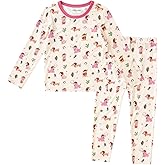 pureborn Baby Toddler Kids Viscose from Bamboo Pajamas Set Pjs 2pcs 18M-8Y