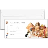 OICPYD Weihnachts-Boarding-Pass Als Geschenkticket – Personalisierbare Überraschungsreise-Karte Mit Umschlag, 8,9x21,1 Cm