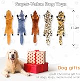 Newthinking No Stuffing Dog Toys 5 Pack Squeaky Plush Indestructible view 7