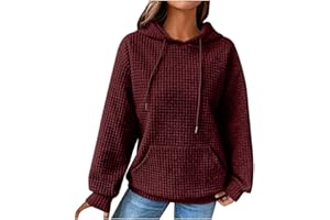 Chounliem Oversized Sweatshirts For Women Loose Fit Women's Christmas Printed Drawstring Hooded Pullover Sweatshirt Top