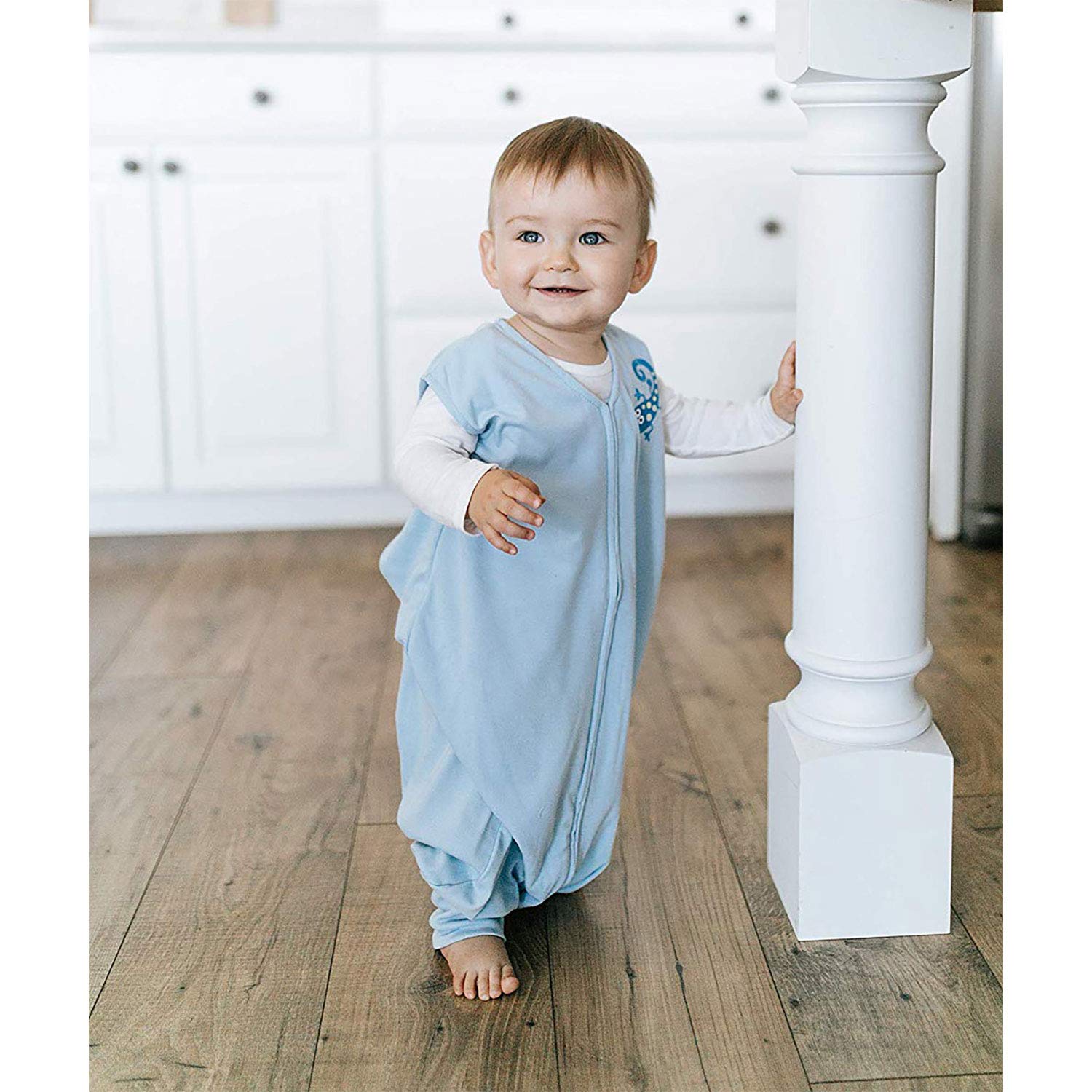HALO Early Walker Sleepsack Lightweight Knit Wearable Blanket, Blue, Large: Baby