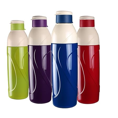 Cello Puro Insulated Water Bottle, 900ml, Set of 4, Assorted