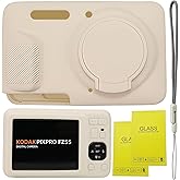 SZHSYJY Case for Kodak PIXPRO FZ55, FZ55 accessories | Soft Silicone Protective Case Removable Lens Cover, Comes with 2 Screen Protectors and 1 Wrist Strap. (Misty White)