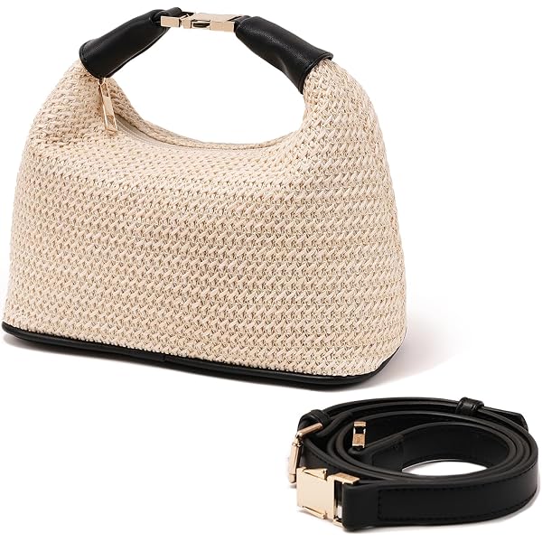 Straw Purse Handbag Top Handle Clutch Bag Woven Bag Mini  display picture 3