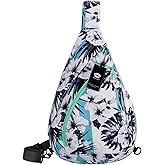 HUA ANGEL Crossbody Sling Bag for Men & Women Lightweight Waterproof Chest Shoulder Bag for Travel Hiking & Everyday Use