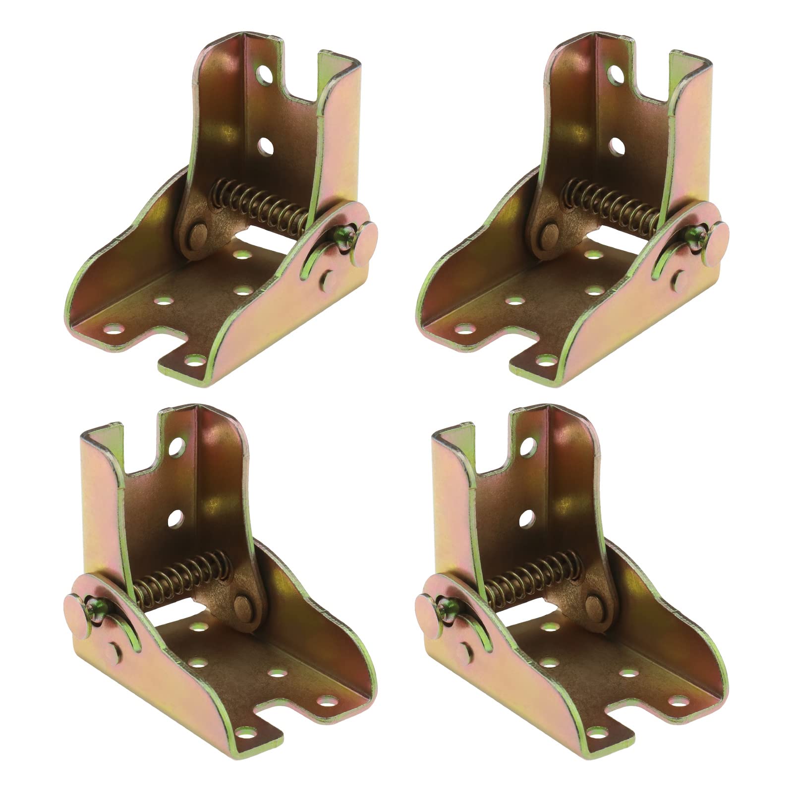 EMSea 4Pcs Foldable Support Bracket Replacement Metal Support Frame-self-Locking Hinges Accessories for Furniture Legs Sofas Tables Colourful