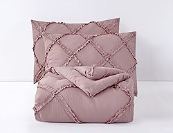 Chezmoi Collection Vivian 3-Piece Diamond Ruffle