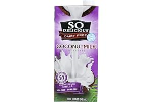 So Delicious Organic Unsweetened Vanilla Coconut Milk, 32 Fluid Ounce - 12 per case