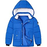 Wyeysyt Boy's Winter Coat Hooded Kids Puffer Jacket Thicken Warm Ski Snow Jacket