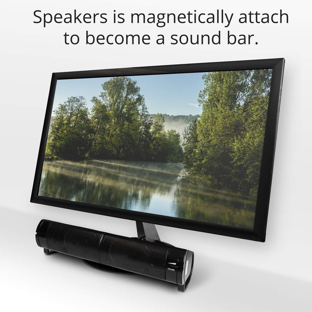 Computer USB Powered Monitor Speaker Sound Bar 3.5mm Audio Wired