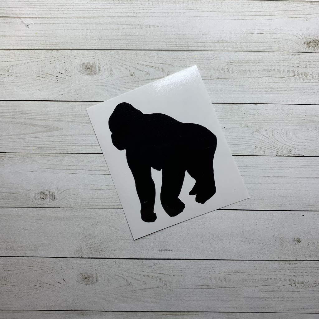 Gorilla Vinyl Stickers, Decal, Monkey Decorations, Animal