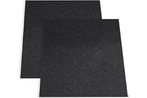 Cheardia 2 Pcs Garage Floor Mat, 36 x 29 Inches Oil Spill Mat Under Car with Waterproof Backing, Reusable Rubber Mat Garage Mat Oil Mat for Driveway Protects Surfaces, Black