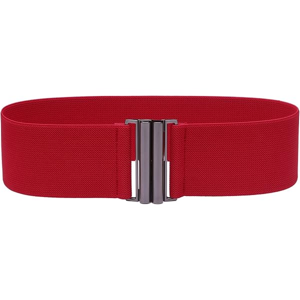 YYXR Womens Black Vintage Plus Elastic Stretchy Waist Cinch  display picture 2