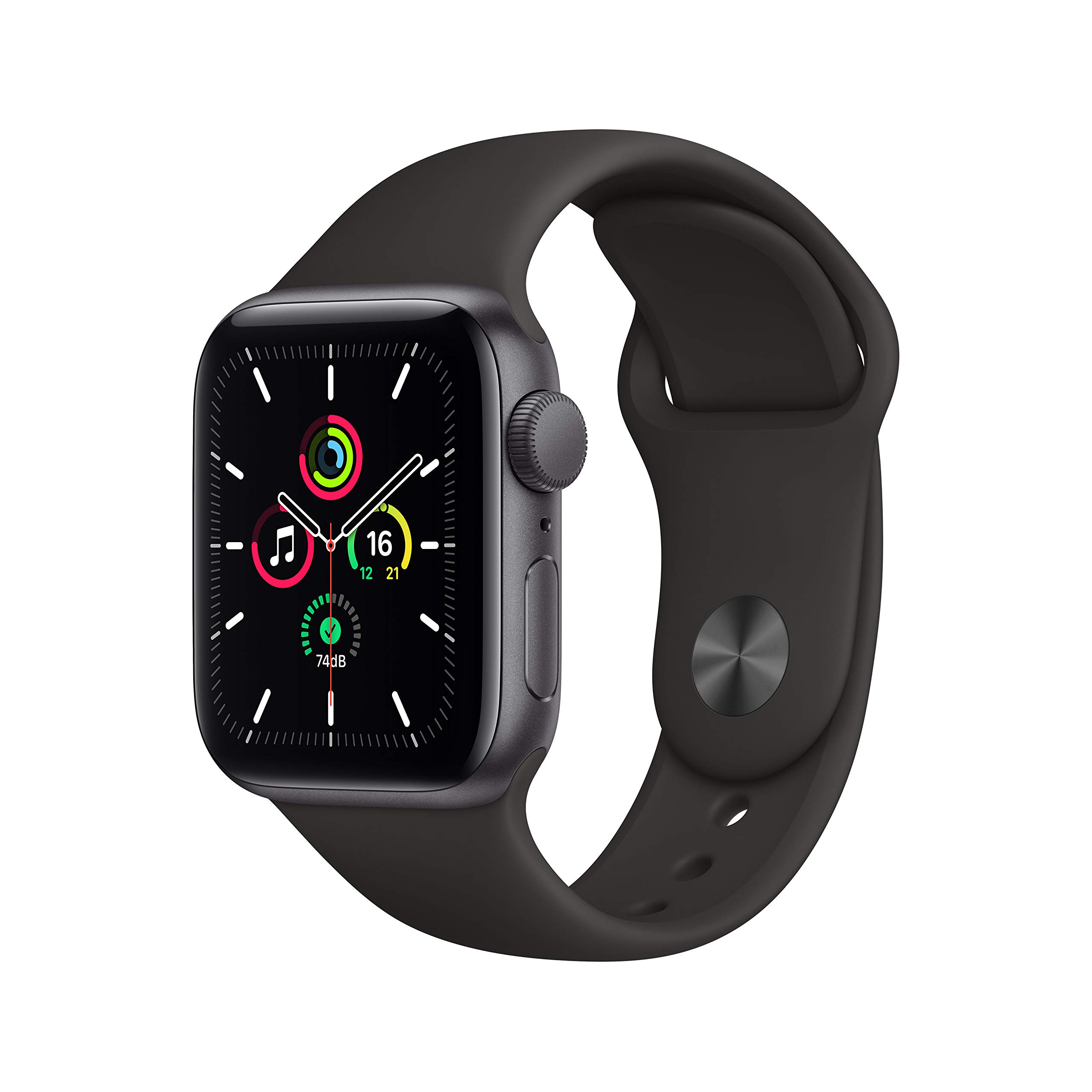 2020 Apple Watch SE (GPS, 40mm) - Space Grey Aluminium Case with Black Sport Band
