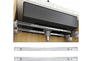 GALEITH Undermount Sink Brackets, Stainless Steel Adjustable Undermounts Sinks Support, Horizontal Installation Save Space, Heavy Duty Repair System Kit for Kitchen Bathroom (31.5-43 inches/80-110cm)