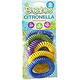 PIC Bugables Citronella Scented Coil Wristbands, Reusable and Resealable, One Size Fits All (Pack of 10)