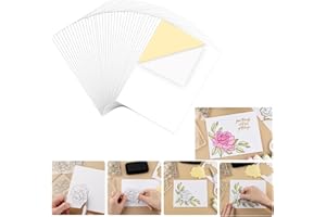 BAOFALI 50 Sheets/Set Masking Paper for Crafting, Repositionable Low-Tack Adhesive Sheets, Stamp and Die Paper Masks Painting