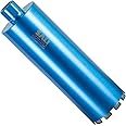 SALI Wet Diamond Core Drill Bits 5"/127mm Diameter, 15"/380mm Drilling Depth Concrete Core Drill Bit, 1-1/4-7" Thread Core Bit Turbo Laser-Welded Segments with Rebar, Brick, Block, Masonry, Stone
