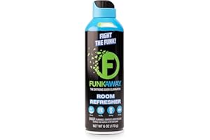 FunkAway Extreme Odor Eliminating Room Refresher AeroSpray, 6 oz., Odor Eliminating Room Spray Removes Musty, Stuffy, Stinky and Smelly Airborne odors