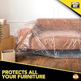 SOL 4 Pack Dust Sheets 3.6m x 2.7m Large Clear Plastic Sheets view 7