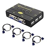 4 Port VGA KVM Switch with USB Hub and Audio