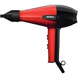 Elchim Classic 2001 Dryer, Red/Black with diffuser