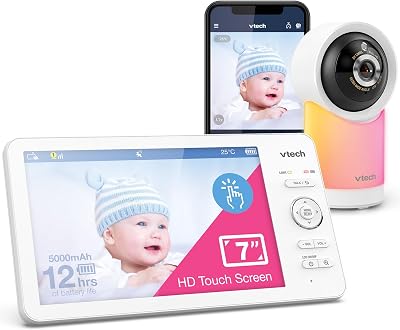 VTech RM7768HD Smart Wi-Fi Baby Monitor 7in Touch Screen 1080p Camera