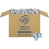 Nestle Coffee mate Coffee Creamer, French Vanilla, Liquid Creamer Singles, Non Dairy, No Refrigeration, 0.375 fl oz Tubs (Pack of 360)