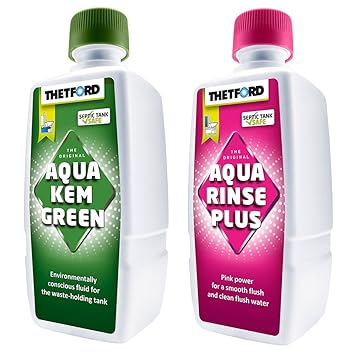 Thetford Mini Sanitärsatz Aqua Rinse 400 ml + Aqua KEM Green 375 ml