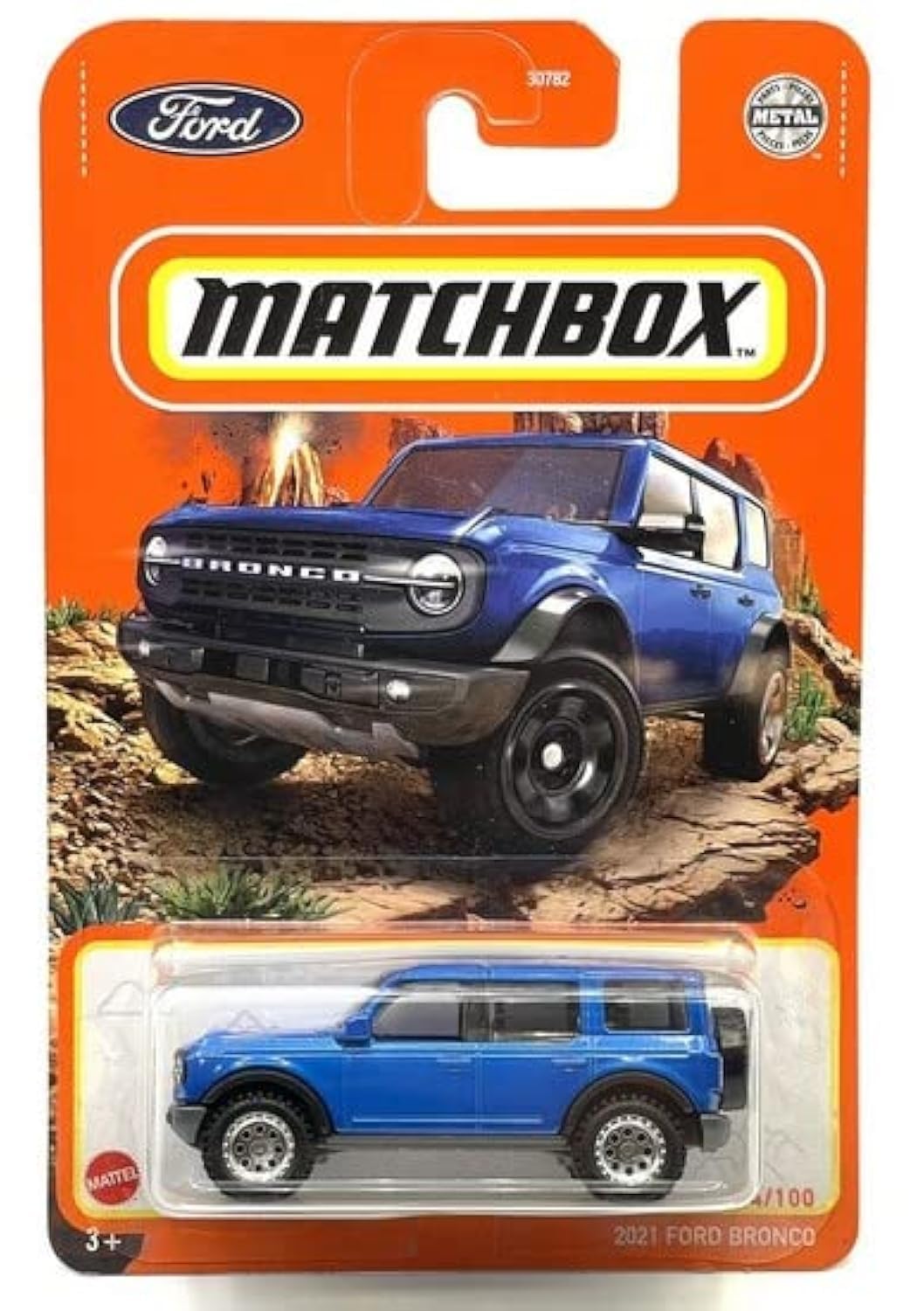 Matchbox 2021 Ford Bronco 34/100 (Blue) Diecast Car Model