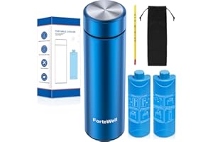 ForteWell Insulin Cooler Travel Case TSA Approved – 60H Insulin Pen Cooler for 2-3 Pens – Medication Travel Case with Ice Packs, Ideal for Diabetes Care & Injection Storage (Blue)