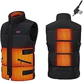 iproods Heated Vest, Lightweight Warming Heated Jacket Coat, 3 Temperature Levels, Adjustable Size (Battery Not Included)