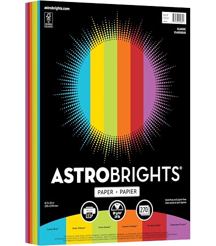 Amazon.com : Neenah Astrobrights® Bright Color Paper, Letter Size