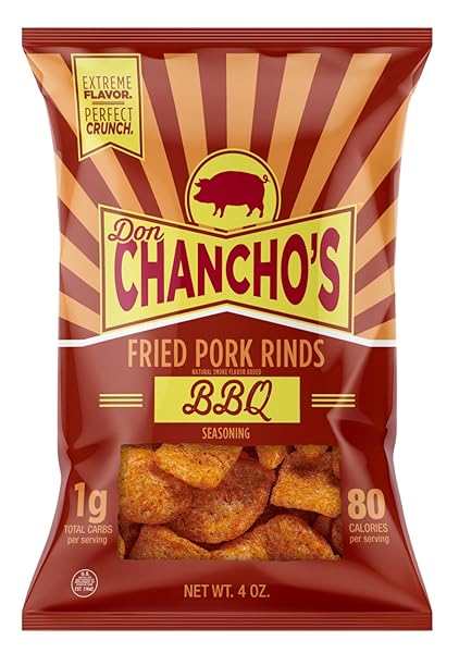 DON CHANCHO’S BBQ FRIED PORK RINDS, 4 OUNCE