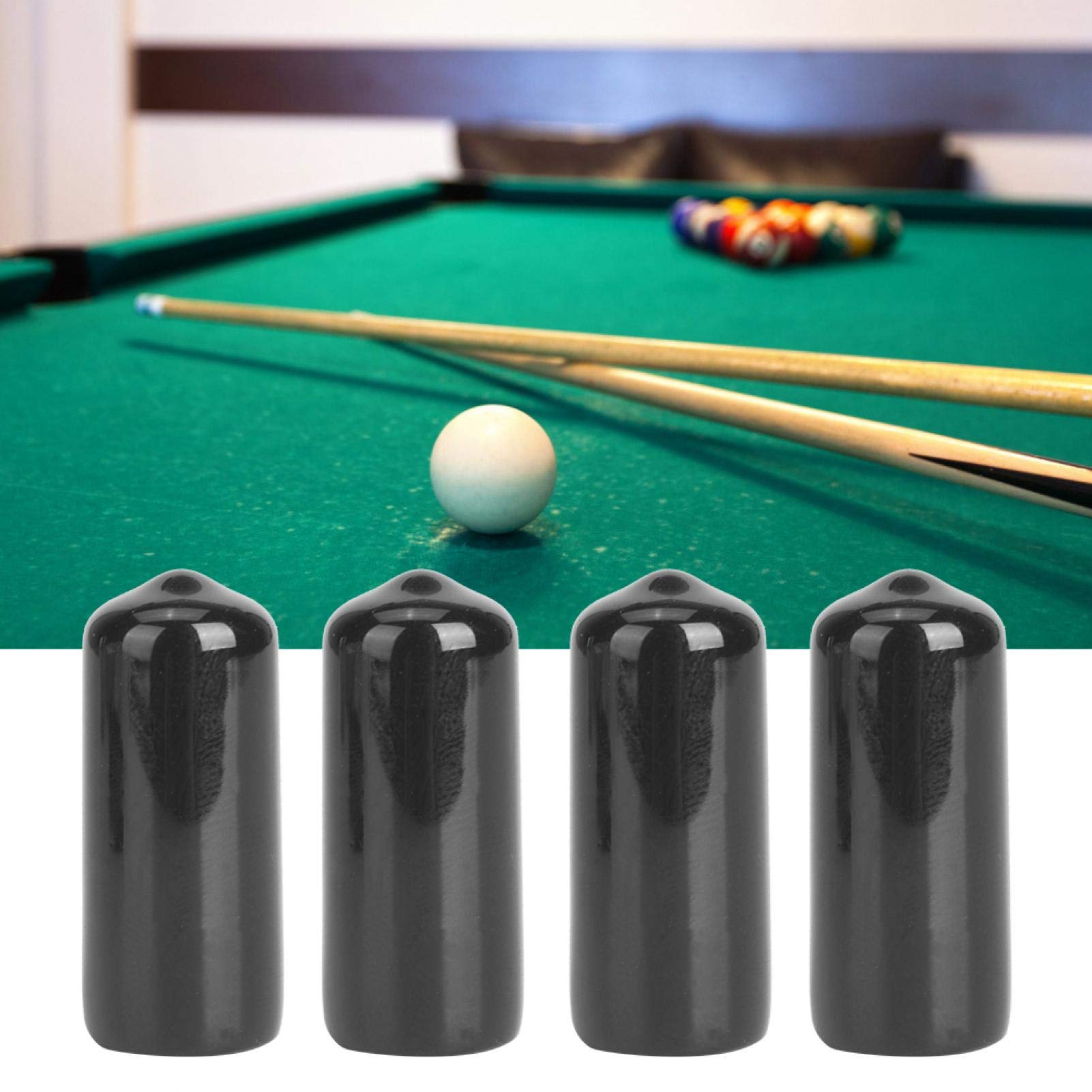 Shanrya Snooker Cue Tip, Rubber Pool Cue Tips, 10PCS Snooker Cue Tip Cover Billiard Cue Bottom Cover for Snooker Game for Billiard Game