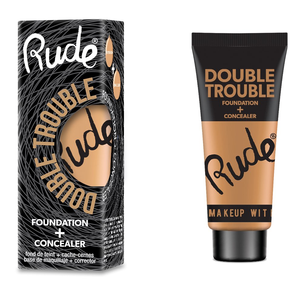 rude cosmetics double trouble foundation