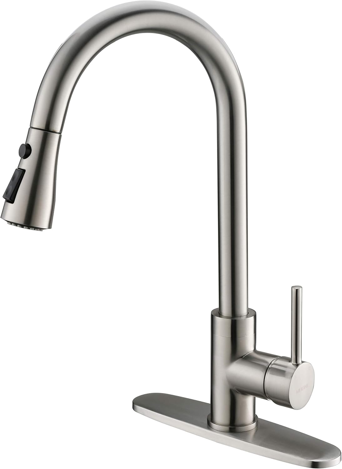 Moone Commercial Single Handle Kitchen Faucet Pull Down Sprayer