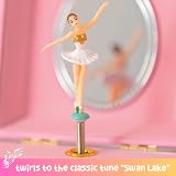 Giggle & Honey Musical Ballerina Jewellery Box Pink for Girls 17.1 x 13.3 x view 4