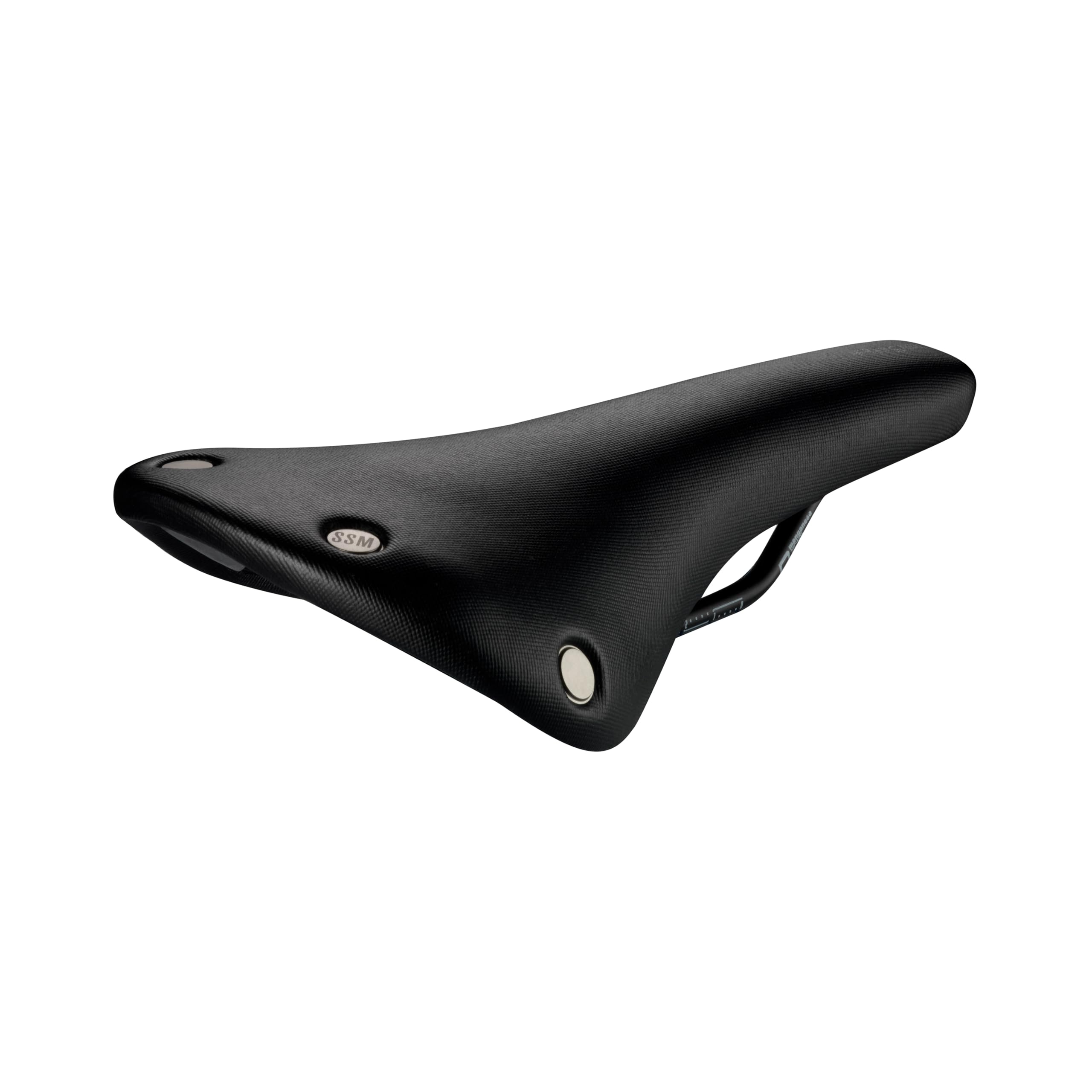 Selle San Marco Regal Short Full-Fit Dynamic - Gravel and Bikepacking Bike Saddle, with Manganese Bow Rail Frame, Perforated Shell and Closed Cover, Studded Design - Size S2, Black