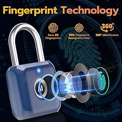 Pothunder Fingerprint Padlock, Smart